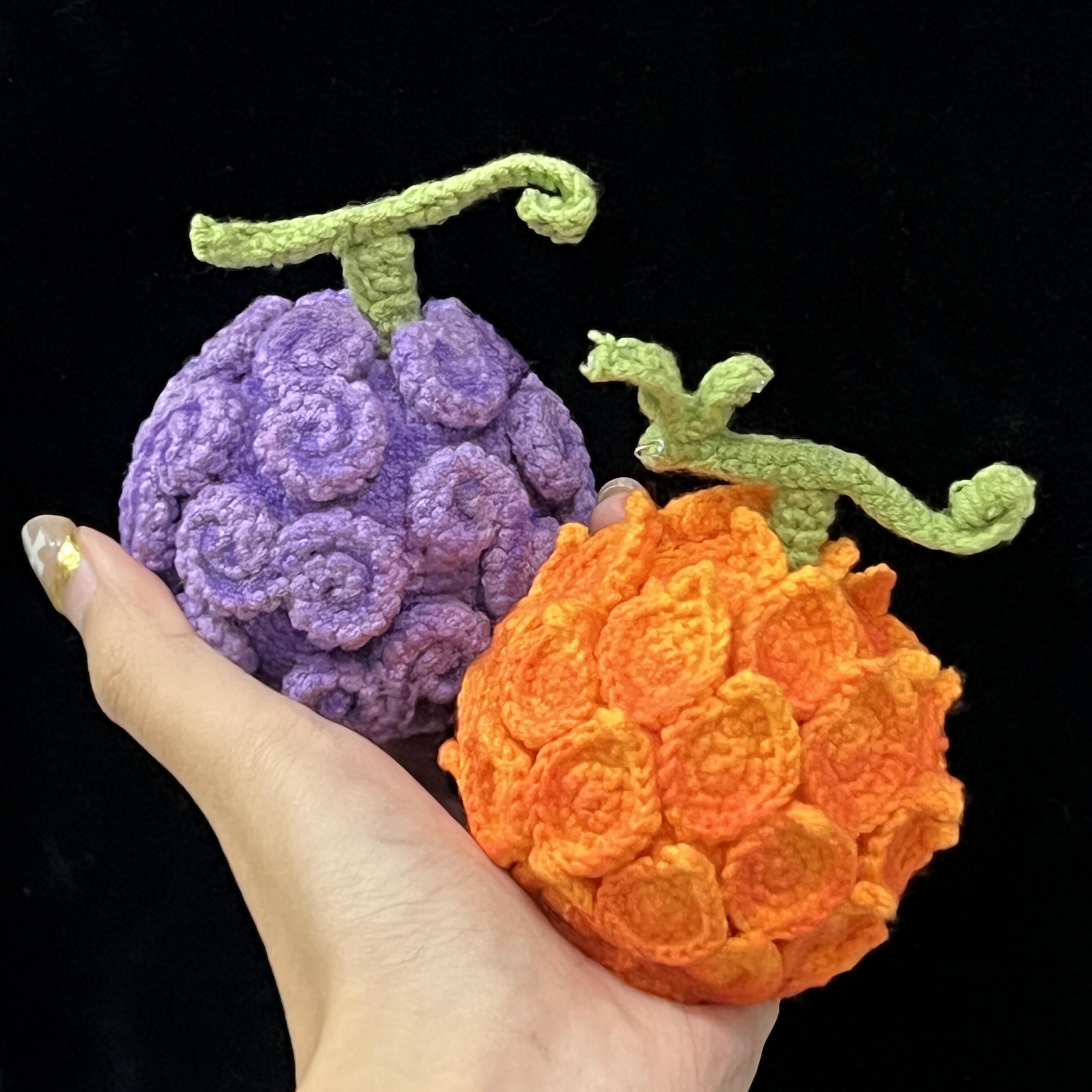 手工钩织diy海贼王周边恶魔果实送朋友路飞礼物自制手作材料包