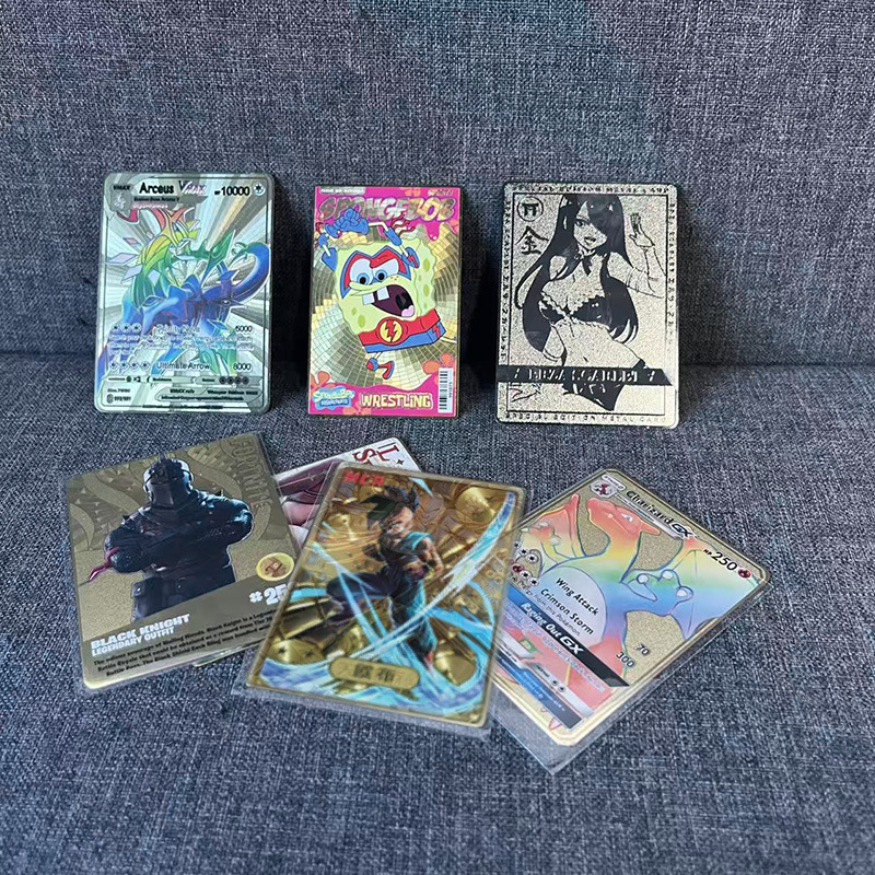 动漫卡片定制明星爱豆卡星光膜触感膜镭射膜细沙磨砂膜拉丝膜卡牌