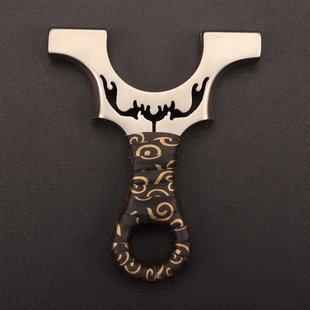 火牛不锈钢龙齿弹弓高精准成人新款弹弓直板弹弓