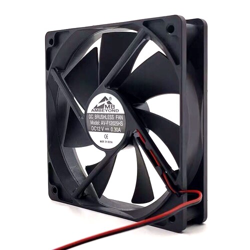 AMBEYOND DC12V0.30A AV-F12025HS 12厘米 4寸 机箱电源散热风扇