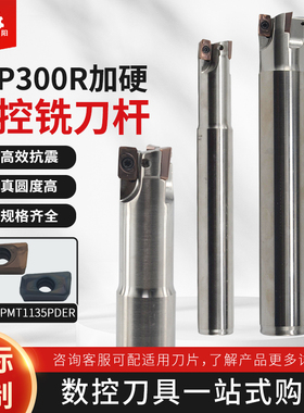 BAP300R抗震铣刀杆立铣刀R0.8合金刀片1135数控 CNC铣床直角开粗