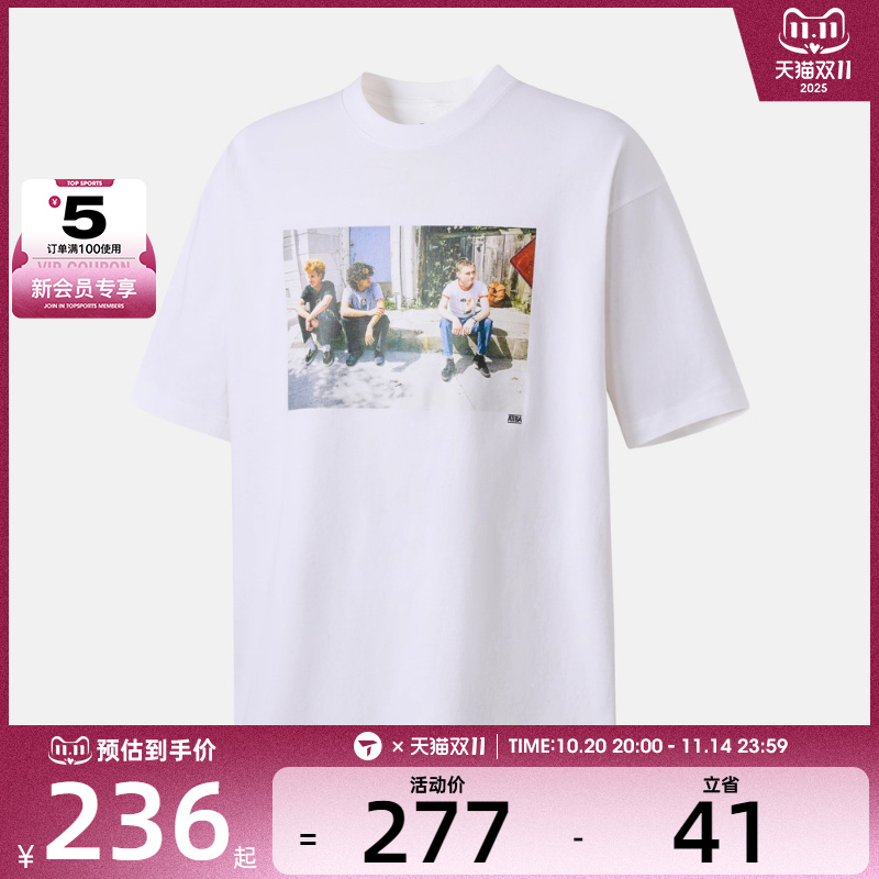 VANS范斯男子运动休闲短袖T恤VN000QJPWHT