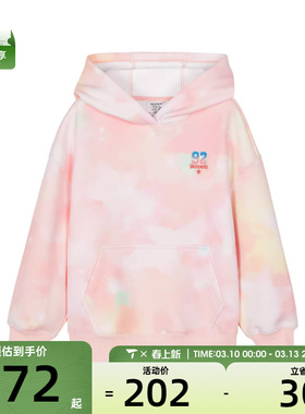 SKECHERS斯凯奇大童运动休闲套头衫卫衣P424G074-04YV