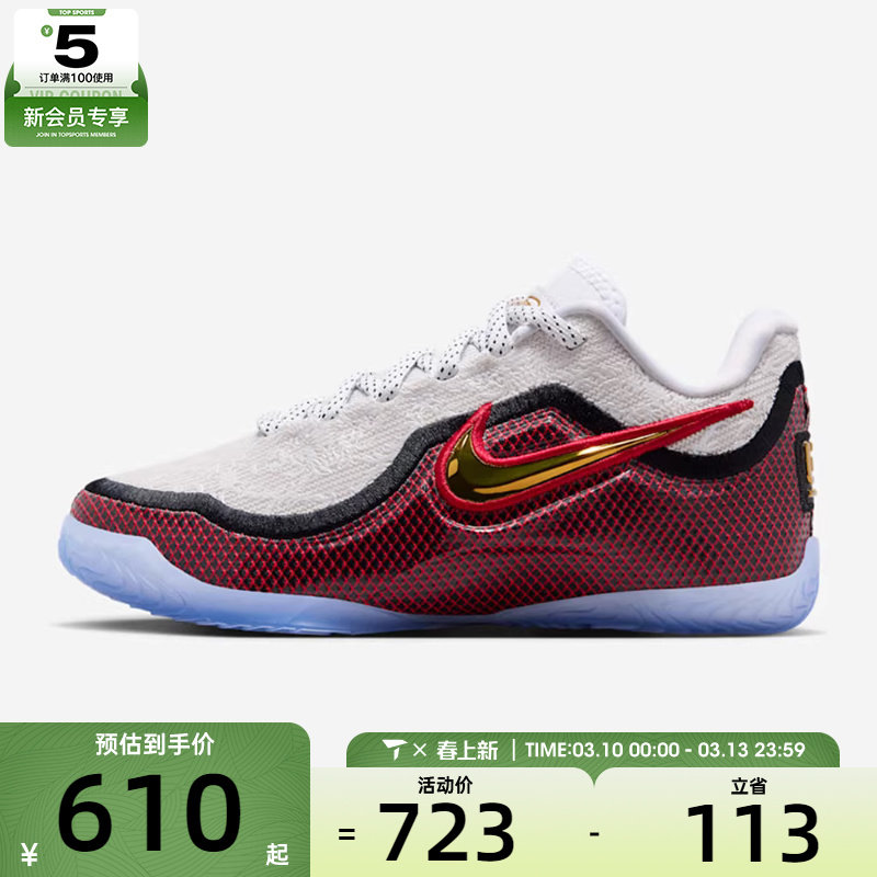 NIKE耐克男大童詹姆斯&ldquo;惊艳首秀&rdquo;运动训练实战篮球鞋IQ6710-100