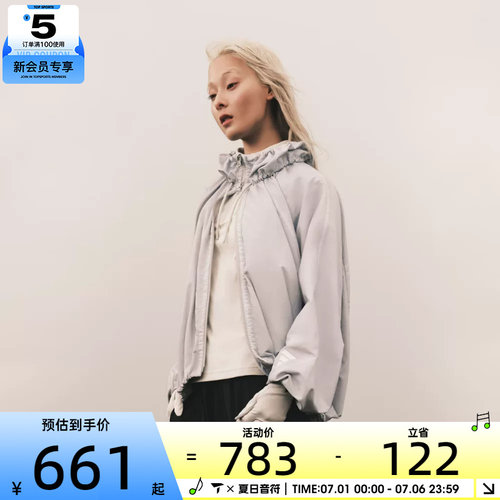 adidas阿迪达斯女子FOS W WV WASH J运动健身夹克外套KU5431