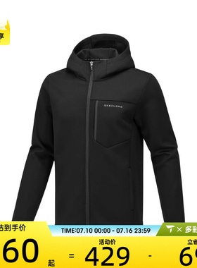 SKECHERS斯凯奇男子运动健身夹克外套P425M009-0018