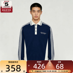 滔搏丨adidas阿迪达斯三叶草男子POLO衫运动休闲长袖T恤KW5687