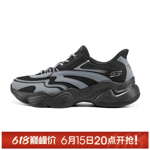 【TOP】SKECHERS斯凯奇女鞋D LITESDLIT运动休闲鞋117687-BKGY