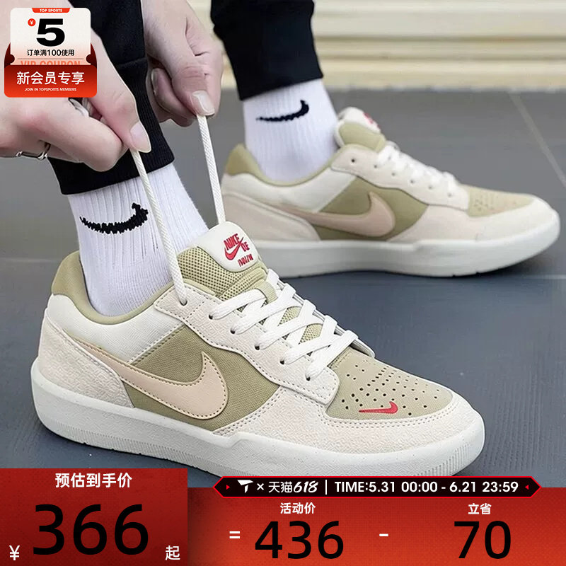 NIKE耐克男子SB FORCE 58时尚复古低帮运动休闲鞋DV5477-106