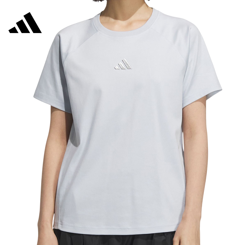 adidas阿迪达斯女子运动休闲短袖T恤KB7596