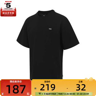 T恤VN000NW0BLK L运动休闲短袖 VANS范斯男子SMALL VANS