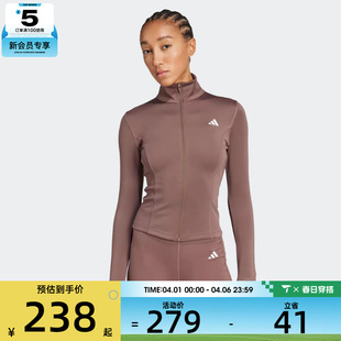 THRU JKT运动健身夹克外套JW2802 adidas阿迪达斯女子WE