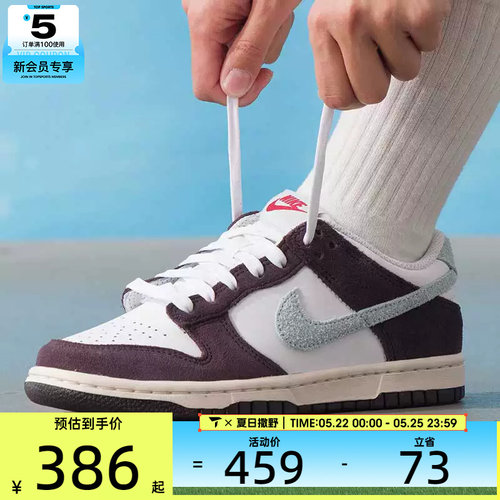 NIKE耐克大童DUNK LOW SE复古运动鞋休闲鞋板鞋IB5691-100