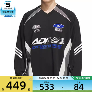 赛车风长袖 T恤KF5155 JERSEY经典 adidas阿迪达斯三叶草男子MOTO