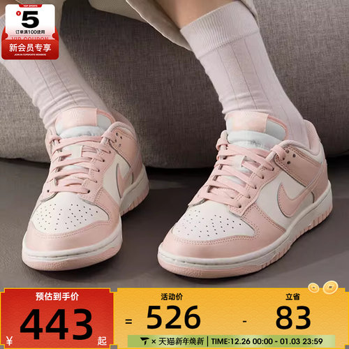 NIKE耐克女子DUNK低帮复古板鞋潮流运动休闲鞋DD1503-102