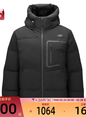 SKECHERS斯凯奇男子运动休闲羽绒服P425M034-0018