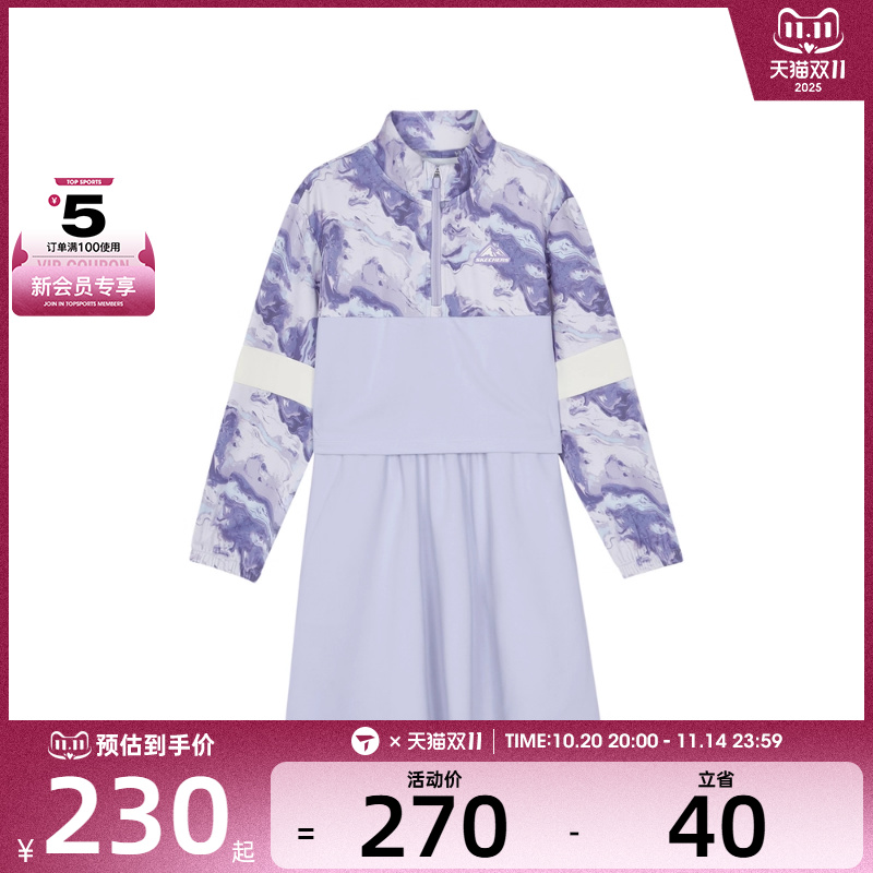 SKECHERS斯凯奇大童运动休闲连衣裙P324G020-00FW