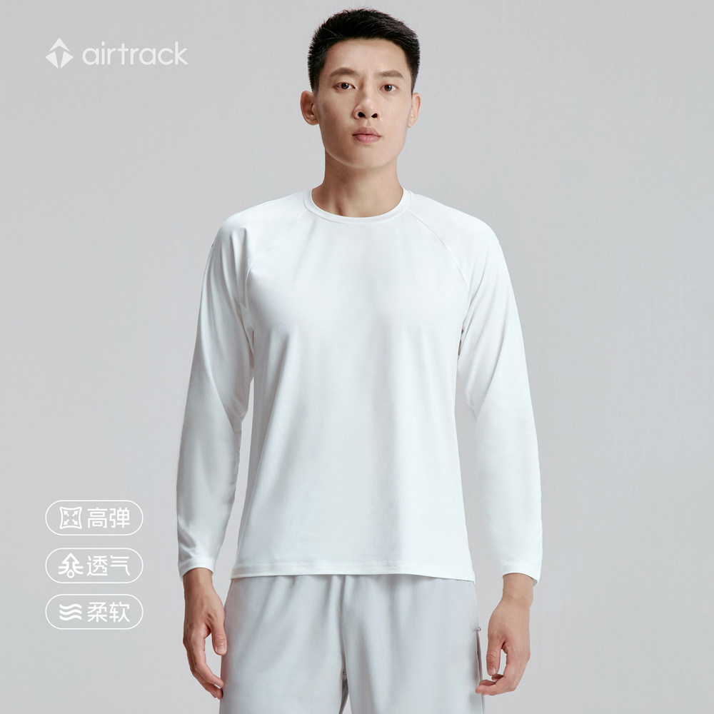 airtrack丨滔搏官方正品透气长袖t恤男秋季跑步吸湿上衣高弹柔软