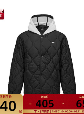 SKECHERS斯凯奇男女运动休闲棉服P425U038-0018