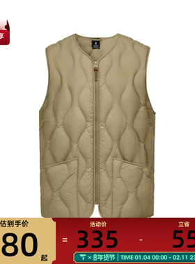 SKECHERS斯凯奇男女运动休闲羽绒马甲L425U007-03EN