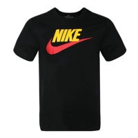 Nike nam tay ngắn 2019 mới đen trắng lớn logo lớn móc áo thể thao cuộc sống áo thun AR5005-010 - Áo phông thể thao áo thun reebok