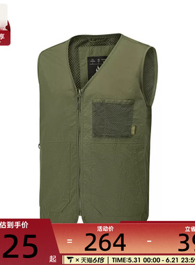 SKECHERS斯凯奇男女运动休闲马甲P225U068-0050
