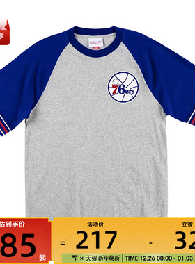 Mitchell&ness中性MN复古-费城76人队 短袖运动T恤SSTE