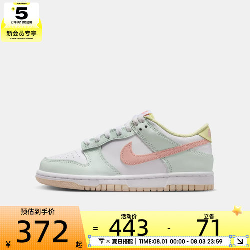 NIKE耐克大童DUNK  BG运动休闲鞋IV2861-181