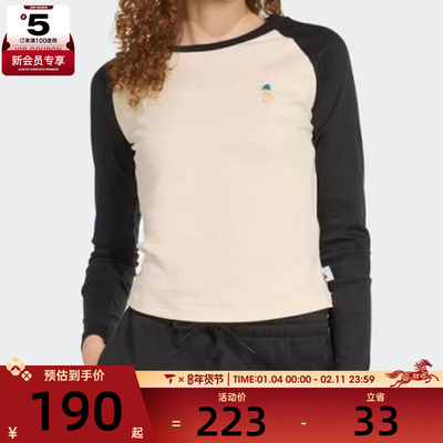 adidas阿迪达斯女子W CAT LS T运动休闲长袖T恤JV8407