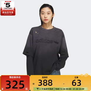 adidas阿迪达斯三叶草女子运动休闲长袖 T恤KS6112