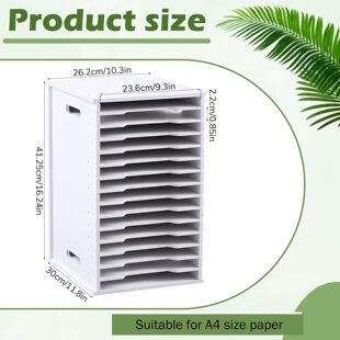 15层文件架办公用品多层收纳A4绘图纸办公室桌面资料整理置物架