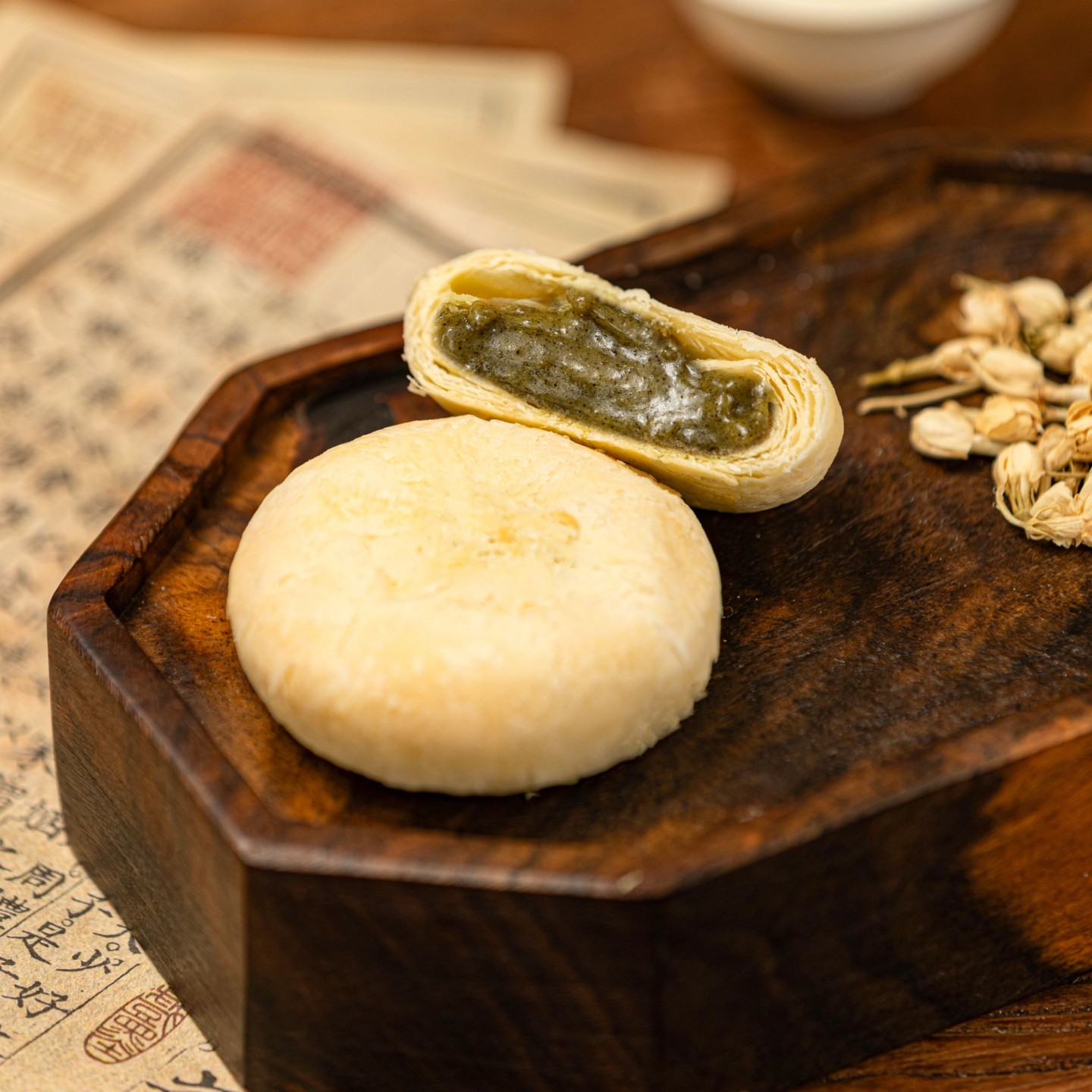 杨先生茉莉茶酥饼干杭州特产糕点