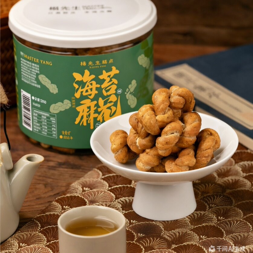 杨先生肉松红糖海苔麻花糯米小麻花办公室零食手工特产美食小吃