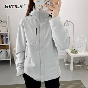 SVNCK沖鋒衣女三合一可脫卸2025新款 防水透氣男秋冬加絨厚戶外套