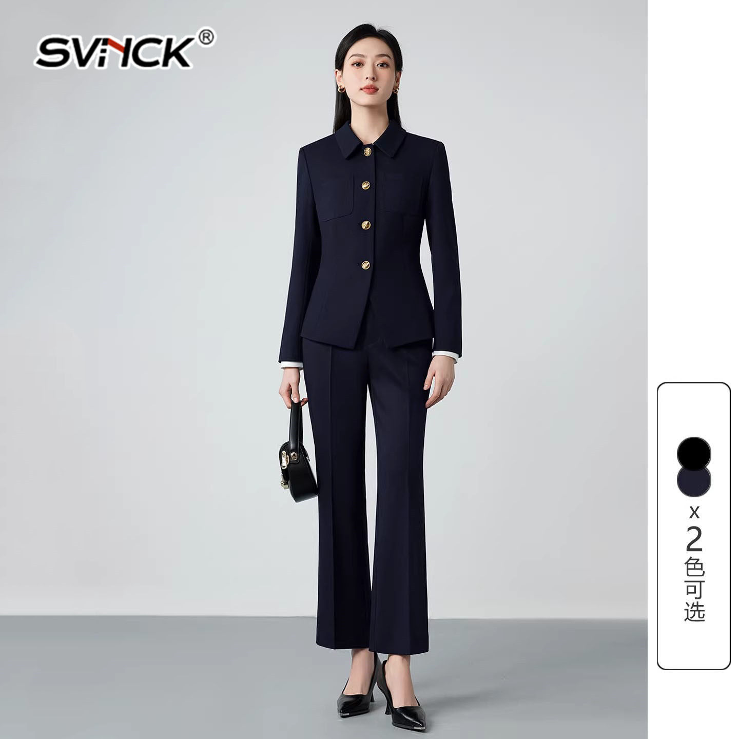 黑色西装套装女春秋2026新款职业装正装气质小个子西服外套高级感