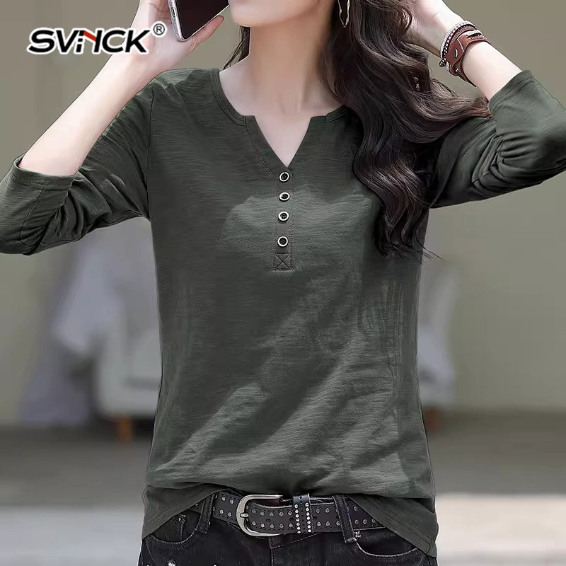 纯棉长袖t恤女宽松大码2024年