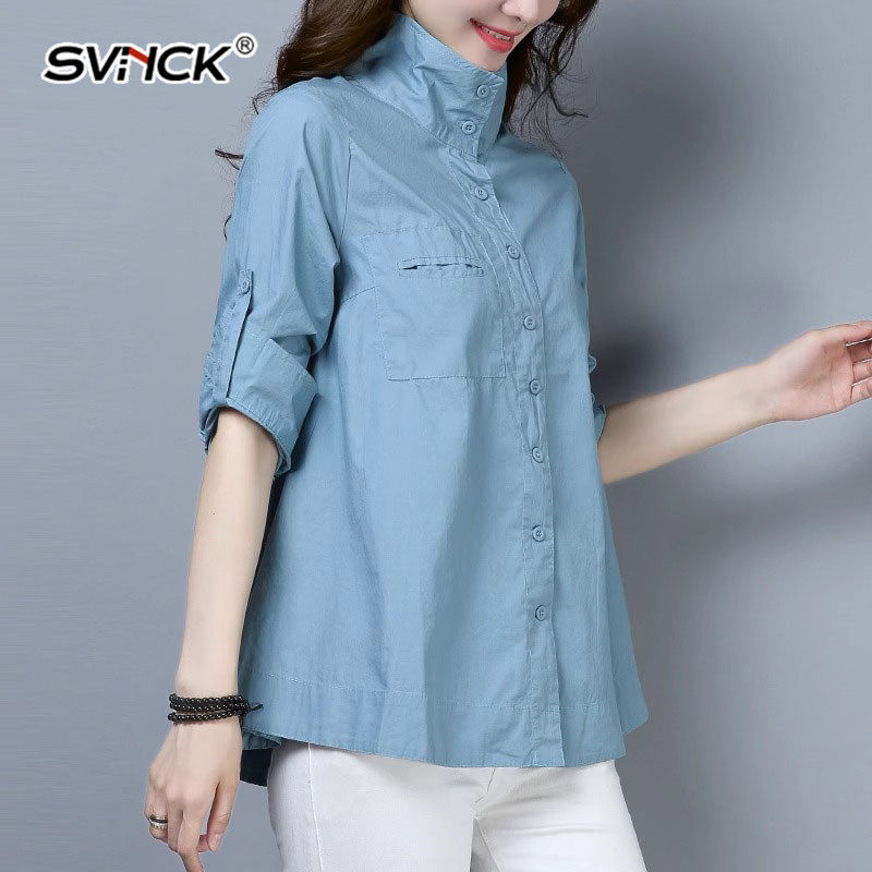 长袖衬衫女2025春秋季新款小巧短款纯棉衬衣爆款小个子妈妈上衣