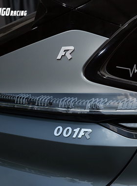 适用21-25款极氪001/X/007/009/007gt车标FR改装ABS车尾标汽车