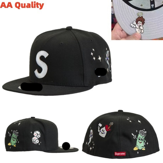 thumbnail for New Hip-Hop Export Non-Adjustable Hat for Men and Women, Baseball Team Full-Cover Baseball Cap, Youth Street Dance Flat-Brimmed Hat