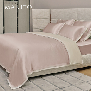 MANITO 曼尼陀Affinity床单床笠四件套丝绵简约大气柔软精致时尚