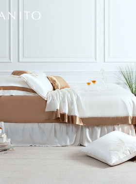 MANITO/曼尼陀Plume真丝四件套桑蚕丝床单床笠款床品多件套
