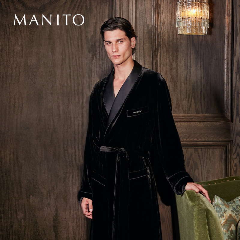 丝绒睡袍MANITO曼尼陀秋季