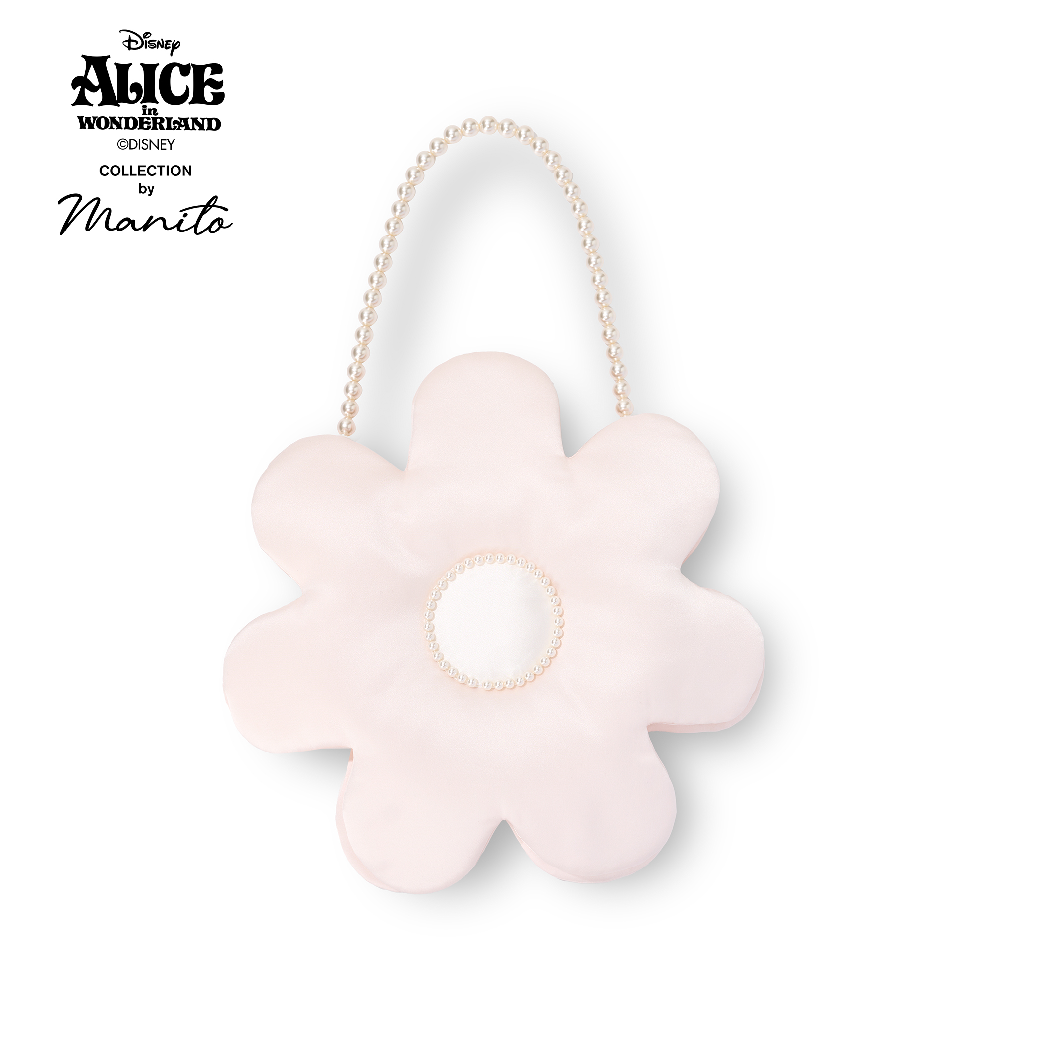 MANITO迪士尼爱丽丝合作系列 Daisy 手提包22姆米桑蚕丝