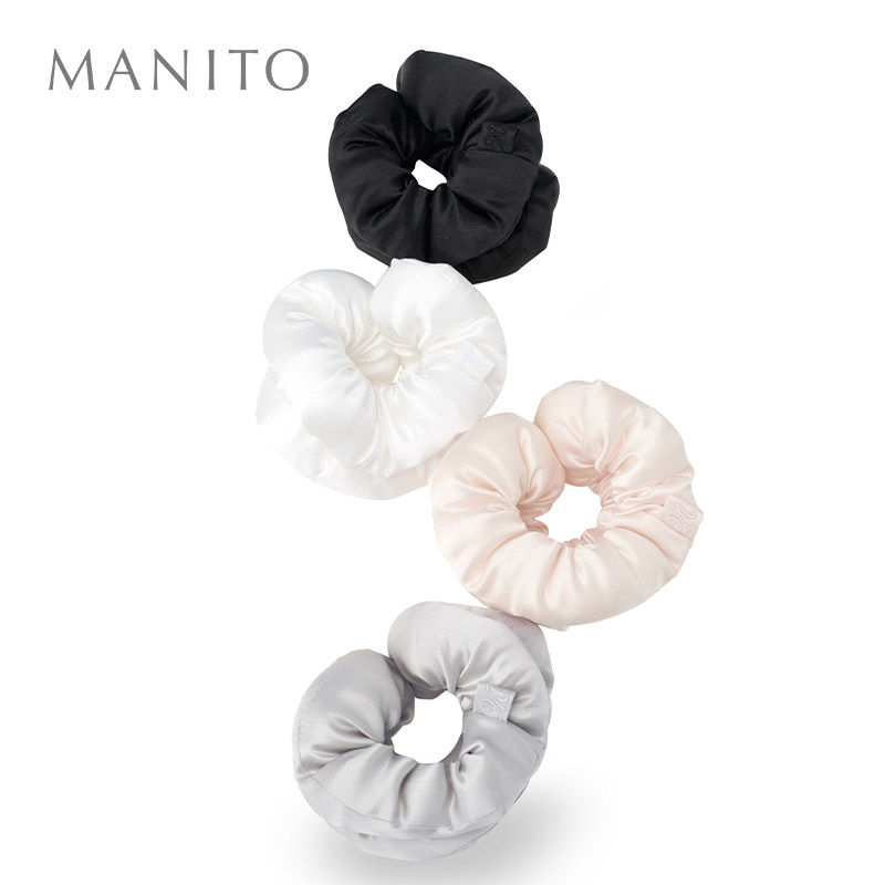 MANITO/曼尼陀 Puff泡芙发圈22姆米桑蚕丝发圈顺滑质感头绳发饰
