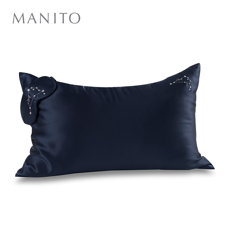 MANITO/曼尼陀 Stellar 睡眠礼盒十二星座桑蚕丝刺绣眼罩枕套