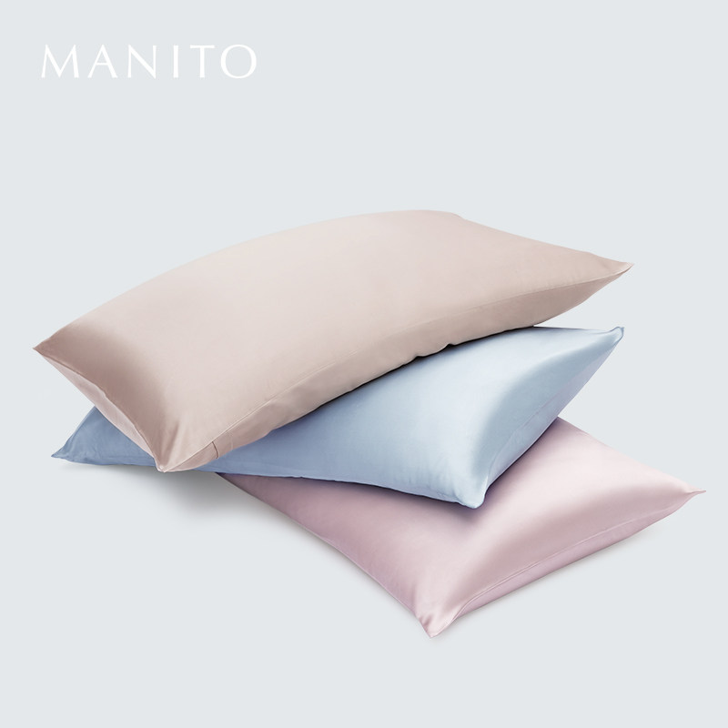 manito曼尼陀睡眠桑蚕丝枕头套