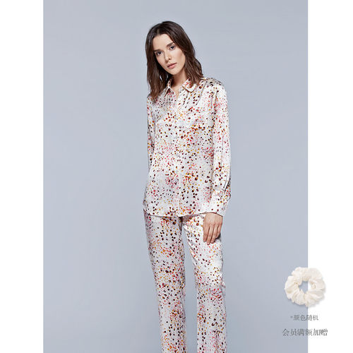 MANITO/曼尼陀Irisette真丝睡衣套装时尚印花桑蚕丝家居服