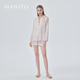 MANITO 曼尼陀Stripe经典 条纹真丝睡衣桑蚕丝家居服