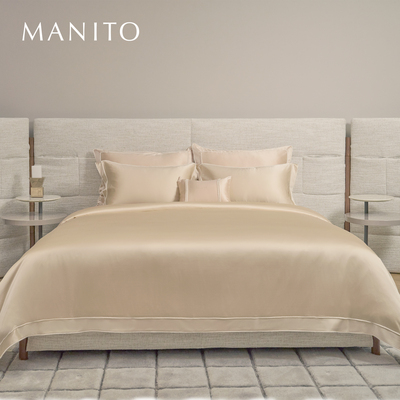 MANITO/曼尼陀Fringe床单床笠四件套22姆米流苏桑蚕丝床上四件套
