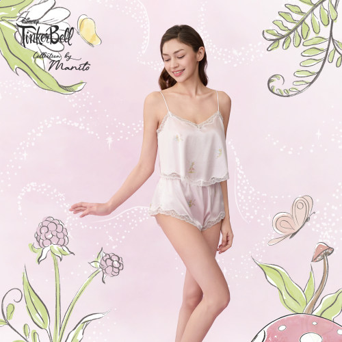 MANITO迪士尼奇妙仙子合作系列Enchanted Charm桑蚕丝吊带短套装